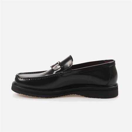 Mocassini Gold Erkek Hakiki Deri Eva Taban Siyah Günlük Ayakkabı