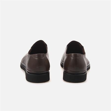 Mocassini Gold Erkek Hakiki Deri Eva Taban Kahverengi Klasik Ayakkabı