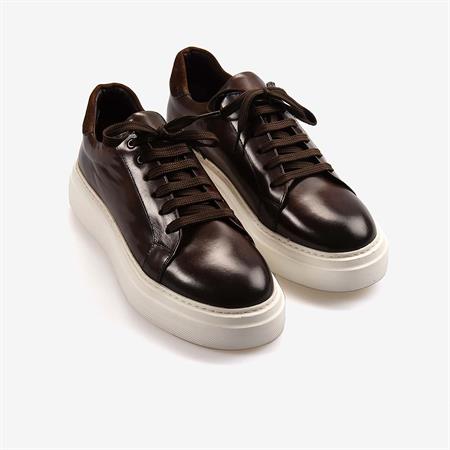 Mocassini Hakiki Deri Erkek Bağcıklı Kalın Taban Spor & Sneaker 35110