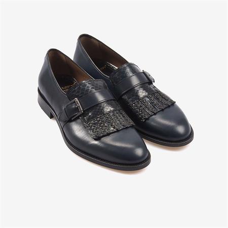 Mocassini Hakiki Deri Erkek Klasik Tokalı Ayakkabı 7245