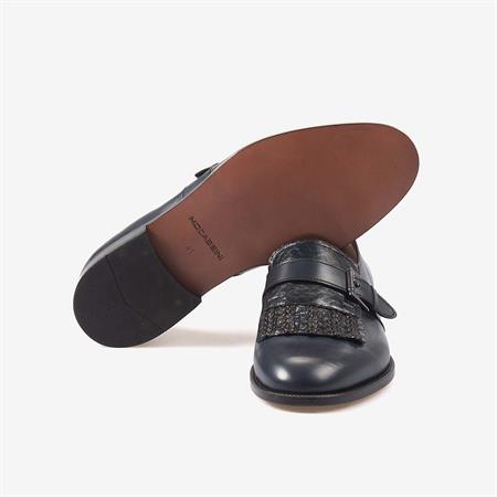 Mocassini Hakiki Deri Erkek Klasik Tokalı Ayakkabı 7245