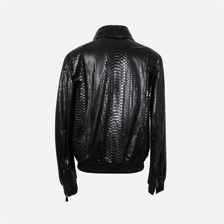 Franco Armondi Erkek Hakiki Deri Siyah Deri Mont