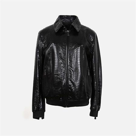 Franco Armondi Erkek Hakiki Deri Siyah Deri Mont