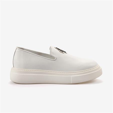 Mocassini Hakiki Deri Erkek Spor & Sneaker Beyaz Sipiro Ayakkabı