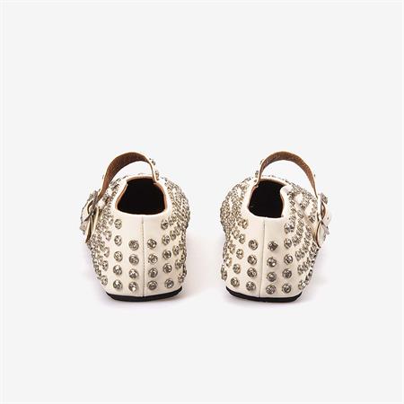 Mocassini Kadın Hakiki Deri Kauçuk Taban Bej Babet 