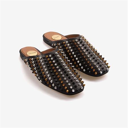 Mocassini Hakiki Deri Kadın Taşlı Terlik 922-42