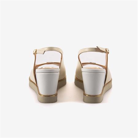 Mocassini Hakiki Deri Kadın Topuklu Sandalet 7689