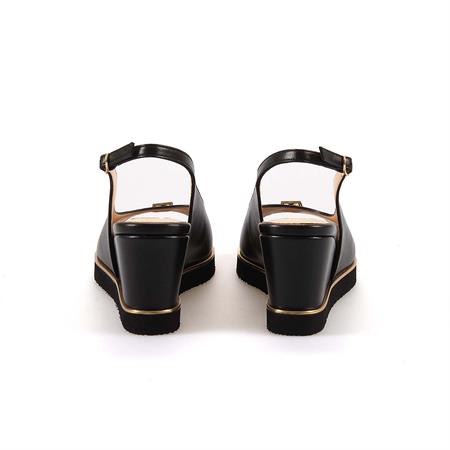 Mocassini Hakiki Deri Kadın Topuklu Sandalet 7689