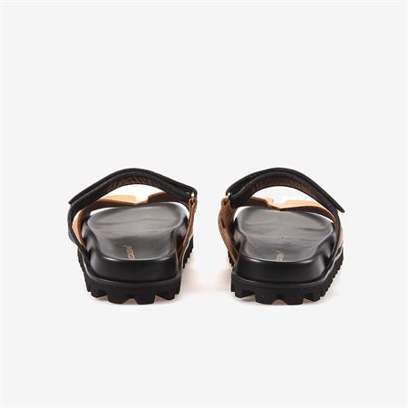 Mocassini Hakiki Deri Taba Siyah Erkek Terlik 3039