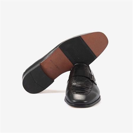 Mocassini Hakiki Geyik Derisi Erkek Klasik Ayakkabı 9111