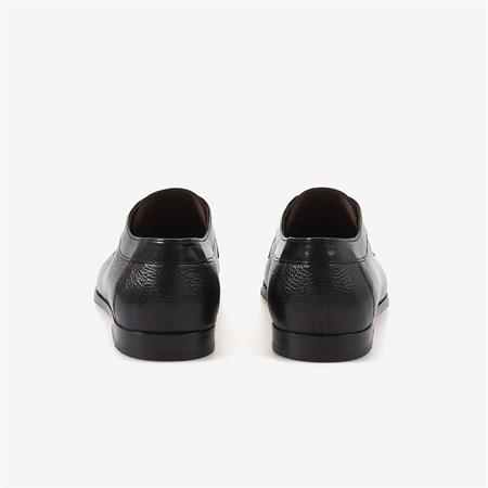 Mocassini Hakiki Geyik Derisi Siyah Erkek Klasik Ayakkabı 9132