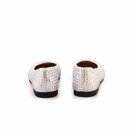 Mocassini Kadın Hakiki Deri Microlight Taban Gümüş Babet Ayakkabı