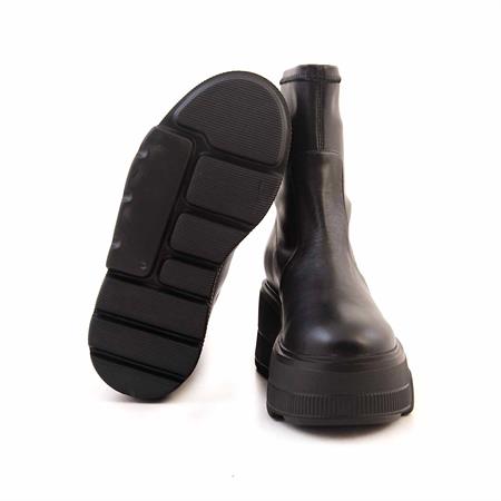 Mocassini Kadın Hakiki Deri Eva Taban Siyah Günlük Bot