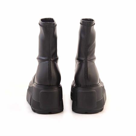 Mocassini Kadın Hakiki Deri Eva Taban Siyah Günlük Bot