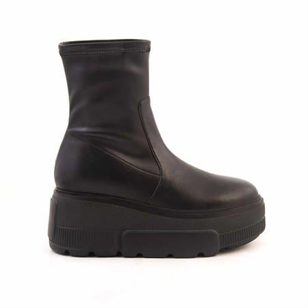 Mocassini Kadın Hakiki Deri Eva Taban Siyah Günlük Bot