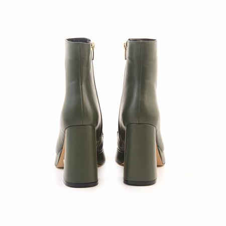 Mocassini Kadın Hakiki Deri Eva Taban Yeşil Günlük Bot