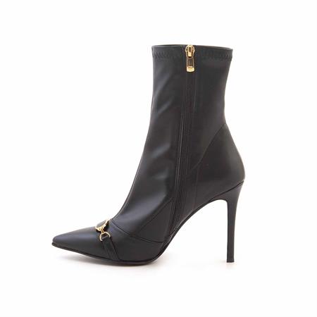 Mocassini Kadın Hakiki Deri Tpu Taban Siyah Günlük Bot