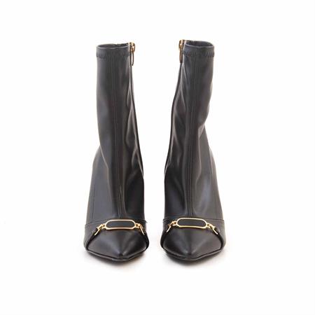 Mocassini Kadın Hakiki Deri Tpu Taban Siyah Günlük Bot