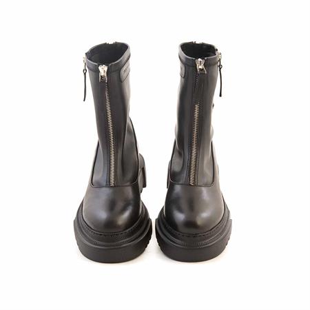 Mocassini Kadın Hakiki Deri Eva Taban Siyah Günlük Bot