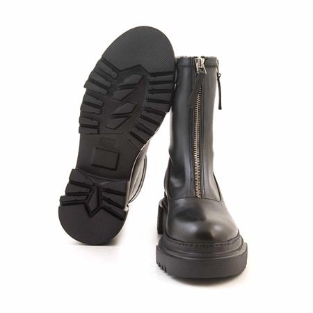 Mocassini Kadın Hakiki Deri Eva Taban Siyah Günlük Bot