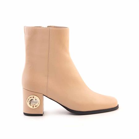 Mocassini Kadın Hakiki Deri Kösele Taban Açık Kahverengi Günlük Bot