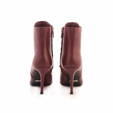 Mocassini Kadın Hakiki Deri Enjeksiyon Microlight Taban Bordo Günlük Bot