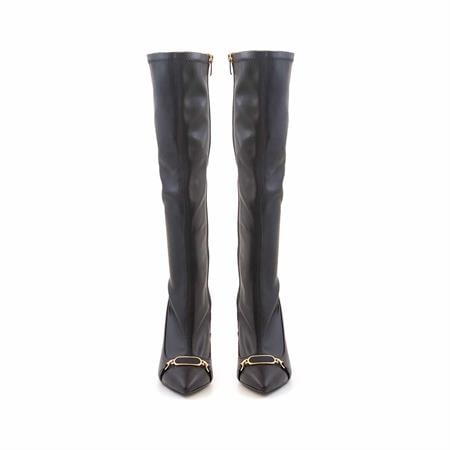 Mocassini Kadın Hakiki Deri Tpu Taban Siyah Günlük Bot