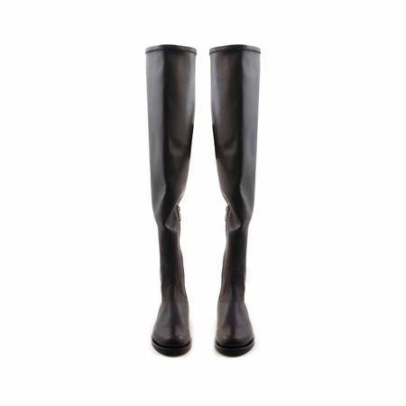 Mocassini Kadın Hakiki Deri Eva Taban Siyah Günlük Çizme