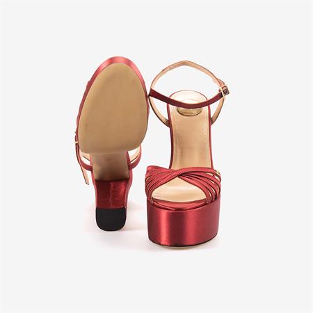 Mocassini Kadın Gece & Abiye Mürdüm Ayakkabı