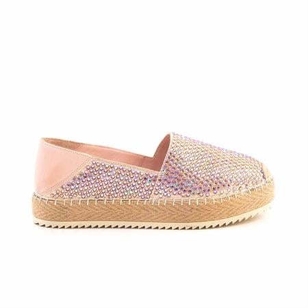 Mocassini Kadın Hakiki Deri Microlight Taban Gül Kurusu Günlük Espadril