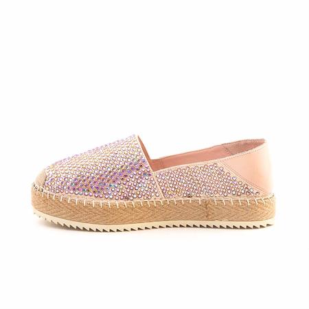 Mocassini Kadın Hakiki Deri Microlight Taban Gül Kurusu Günlük Espadril