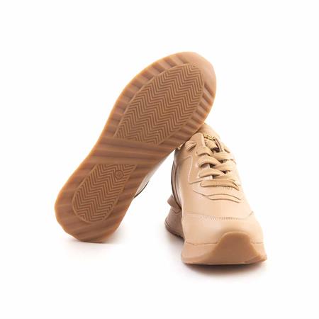 Mocassini Kadın Hakiki Deri Kauçuk Taban Bej Spor & Sneaker Ayakkabı