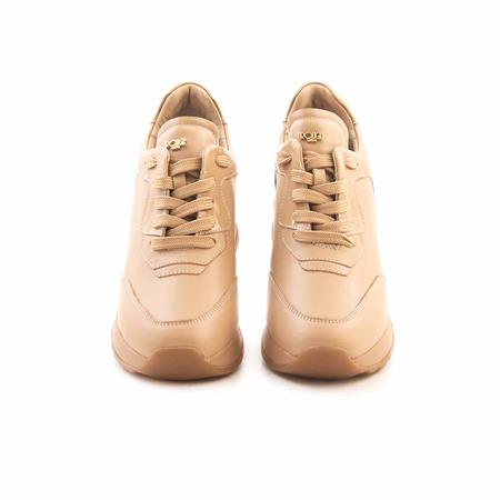 Mocassini Kadın Hakiki Deri Kauçuk Taban Bej Spor & Sneaker Ayakkabı