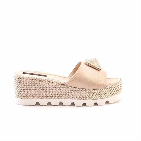 Mocassini Kadın Hakiki Deri Eva Taban Bej Süet Terlik Terlik