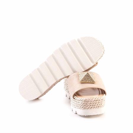 Mocassini Kadın Hakiki Deri Eva Taban Bej Süet Terlik Terlik