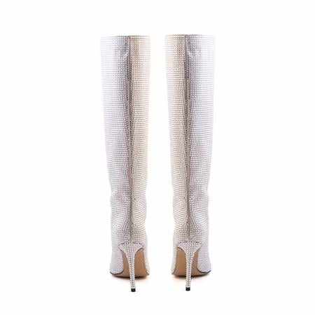 Mocassini Kadın Hakiki Deri Microlight Taban Gümüş Günlük Çizme