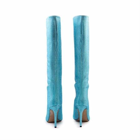 Mocassini Kadın Hakiki Deri Microlight Taban Turkuaz Günlük Çizme