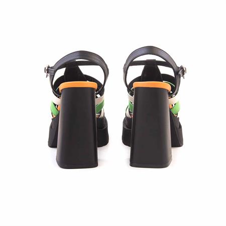 Mocassini Kadın Rugan Deri Poli Taban Parlak Sandalet 