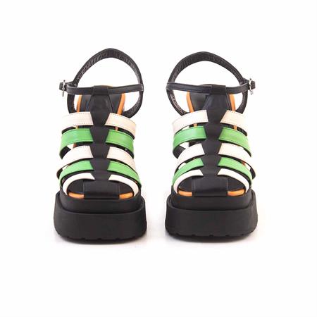 Mocassini Kadın Rugan Deri Poli Taban Parlak Sandalet 