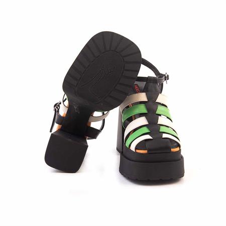 Mocassini Kadın Rugan Deri Poli Taban Parlak Sandalet 