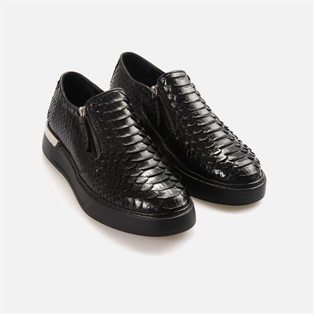 Mocassini Erkek Hakiki Deri Eva Taban Siyah Spor & Sneaker Ayakkabı