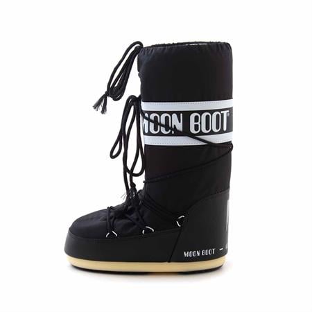 Moonboot Kadın Dolgu Taban Siyah Kar Botu Çizme