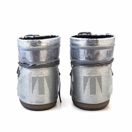 Moonboot Kadın Dolgu Taban Gümüş Kar Botu Çizme