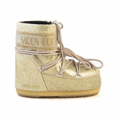 Moonboot Kadın Dolgu Taban Altın Sarısı Kar Botu Çizme