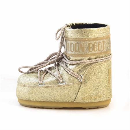 Moonboot Kadın Dolgu Taban Altın Sarısı Kar Botu Çizme