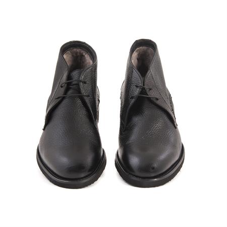 Moreschi Erkek Hakiki Deri Kauçuk Taban Siyah Bot 