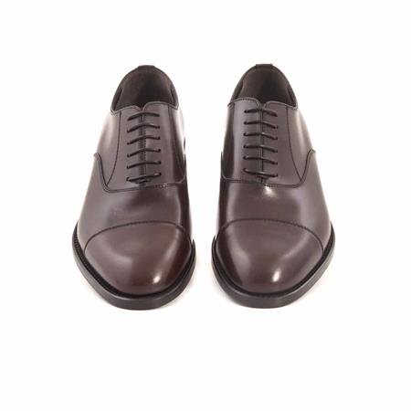 Moreschi Erkek Hakiki Deri Kösele Taban Kahverengi Klasik Ayakkabı