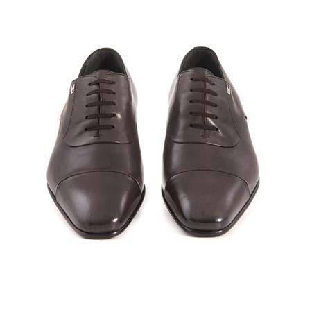 Moreschi Erkek Hakiki Deri Kösele Taban Kahverengi Klasik Ayakkabı