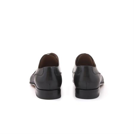 Moreschi Erkek Hakiki Deri Kösele Taban Siyah Klasik Ayakkabı