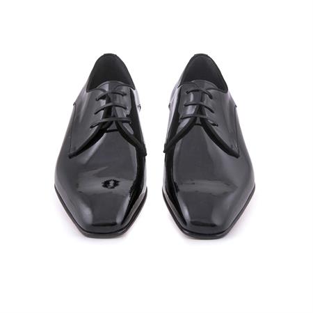 Moreschi Erkek Rugan Deri Kösele Taban Siyah Ayakkabı